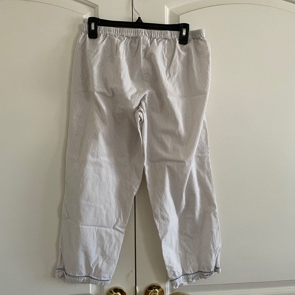 Women’s Striped White Pajama Set - Picture 6 of 7